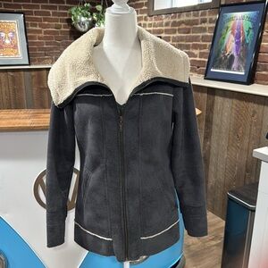 Prana sherpa lined coat, small